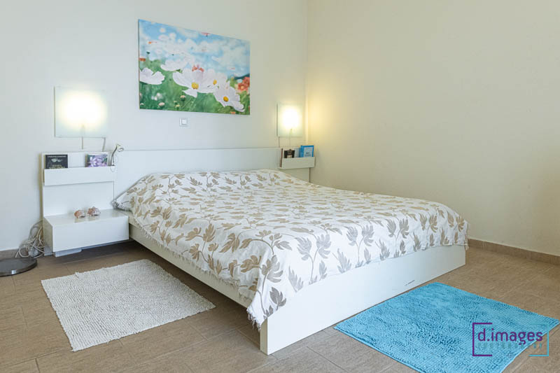 φωτογράφιση κρεβατοκάμαρας βίλας στην αίγινα