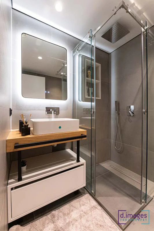 φωτογράφιση ξενοδοχείου πόλης, μπάνιο, κάθετη όψη, αθήνα, νο 34