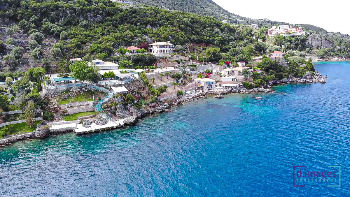 Αεροφωτογραφία ξενοδοχείου Sea Maison στη Λευκάδα νο 1