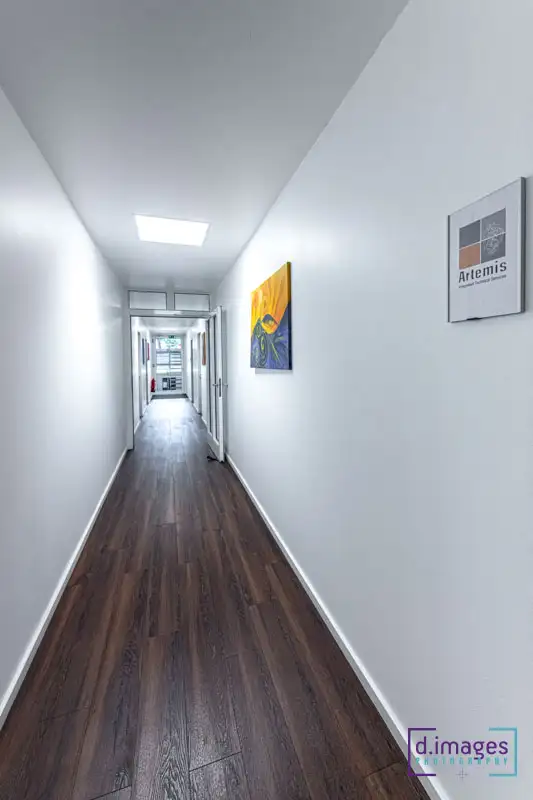 φωτογράφιση-γραφεία-στο-Μόναχο,-διάδρομος-με-πίνακες-νο-13